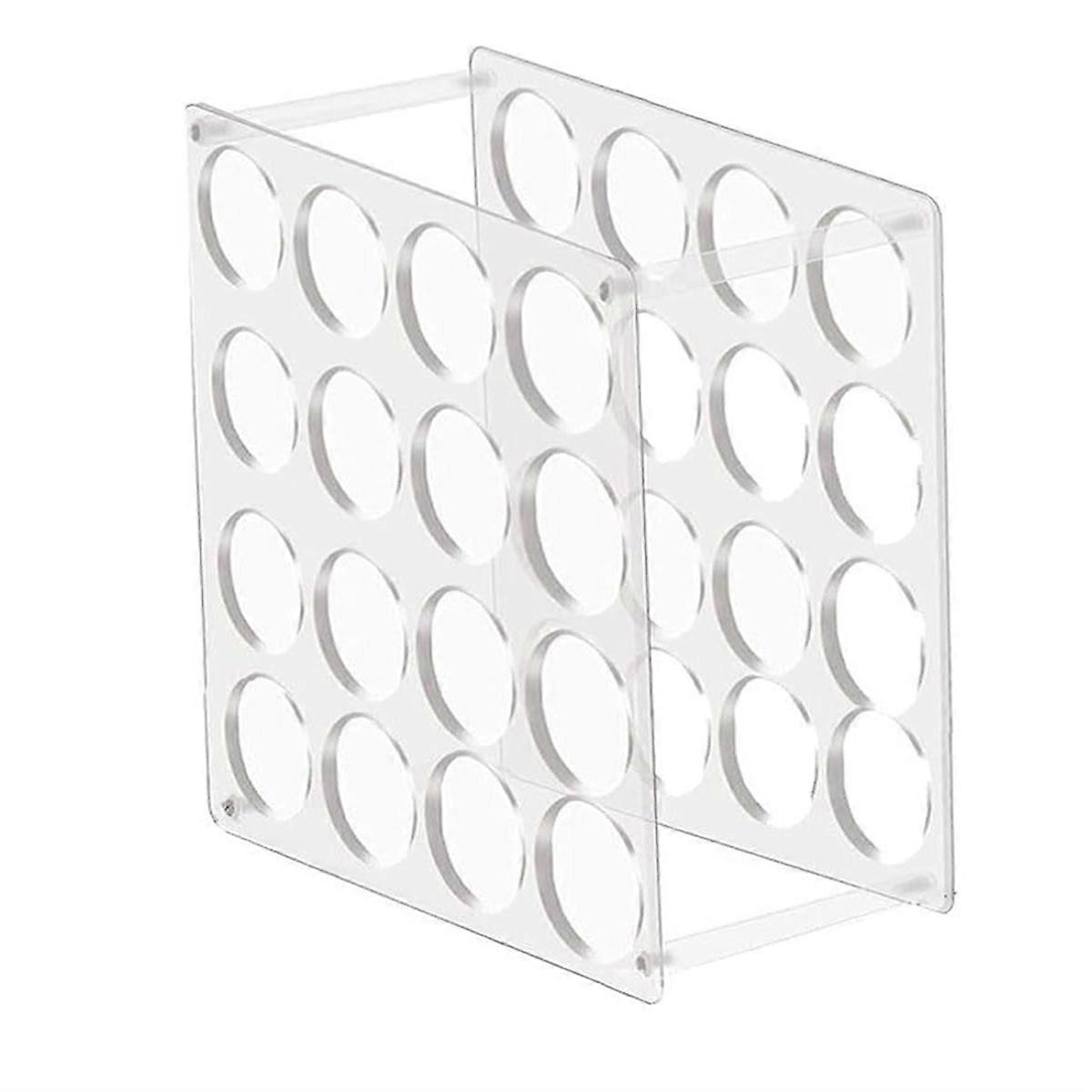 Vinyl Roll Storage Rack Sturdy Acrylic Vinyl Roll Holder Organization Multifunctional Craft Art Gift Wrap Storage 16Hole