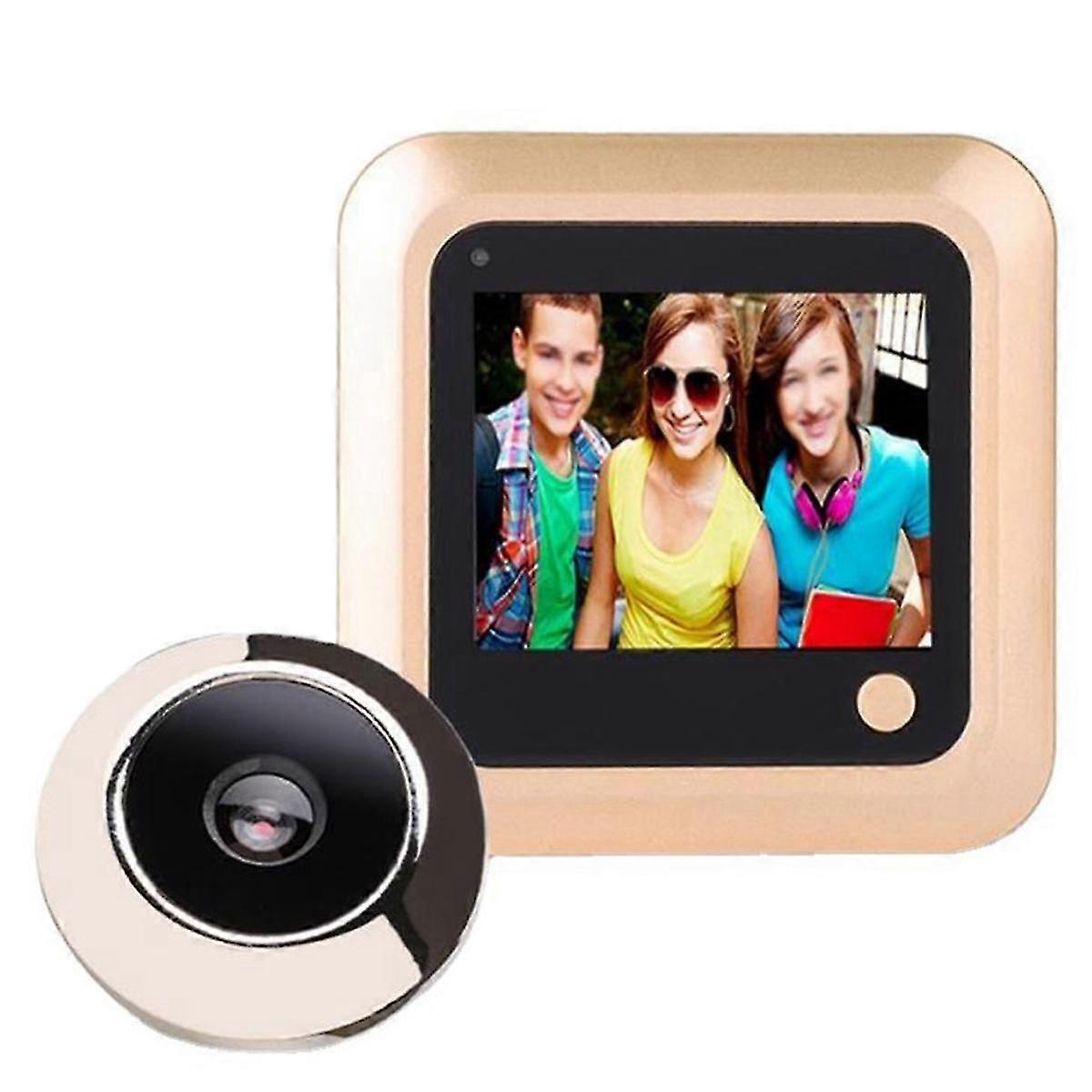 Digital Door Viewer, 2.4in Tft Lcd Hd Screen 0.3mp Camera 95 Degree Wide Angle Peephole Viewer Supp