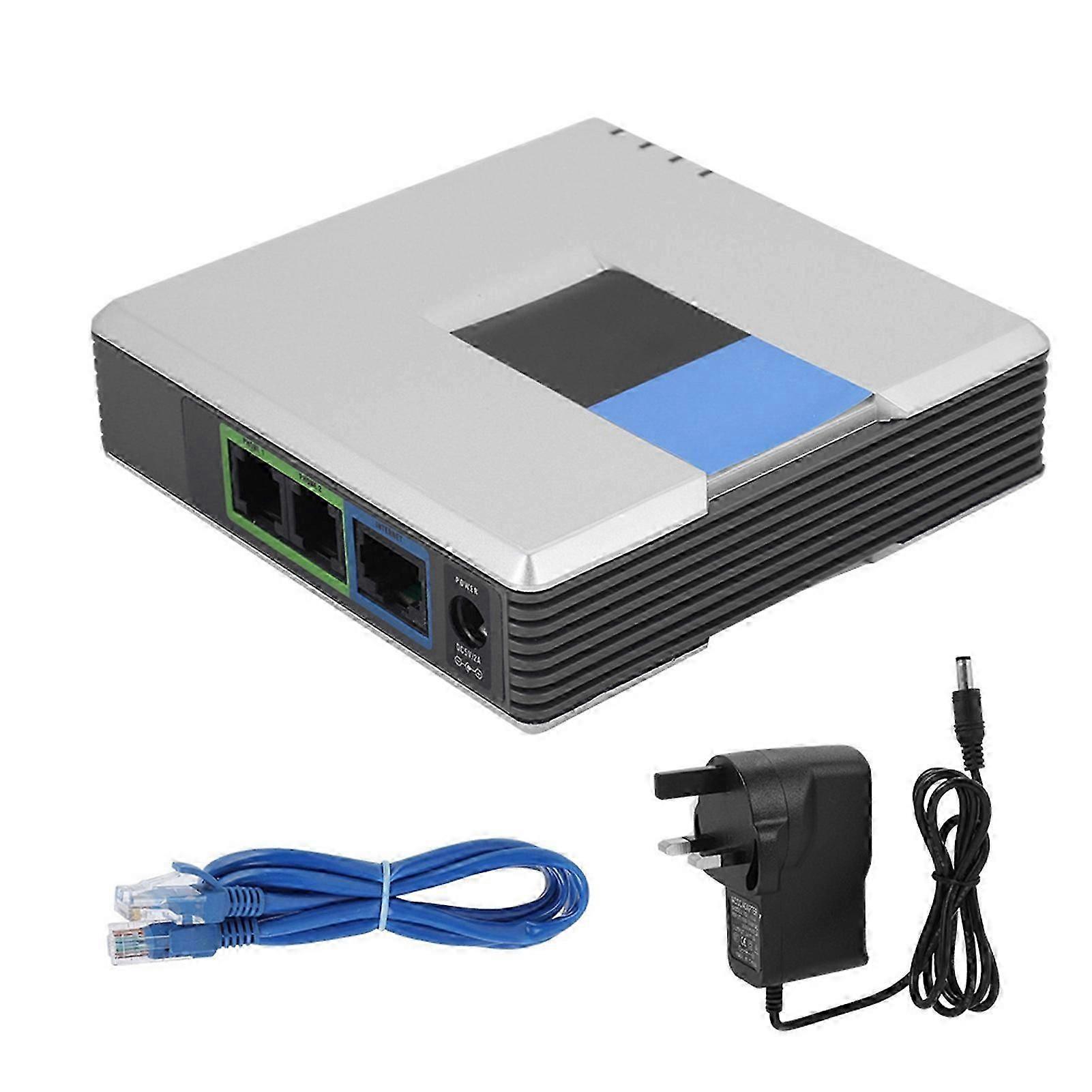 VoIP átjáró internetes telefon 2 portos adapter SIP RJ45 kábel Linksys PAP2T