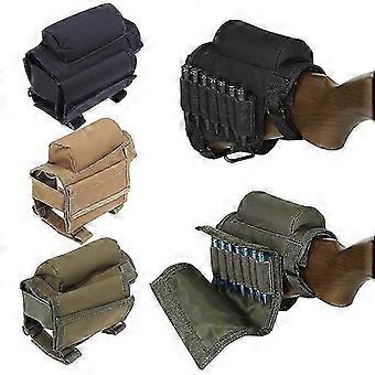 Outdoor Tactical Butt Stock Rifle Shell Cheek Rest Pouch Bullet Holder 1st-M