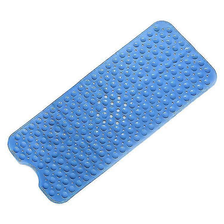 Non-slip Bathroom Floor Mat, Soft And Comfortable, With Suction Cup (blue)
