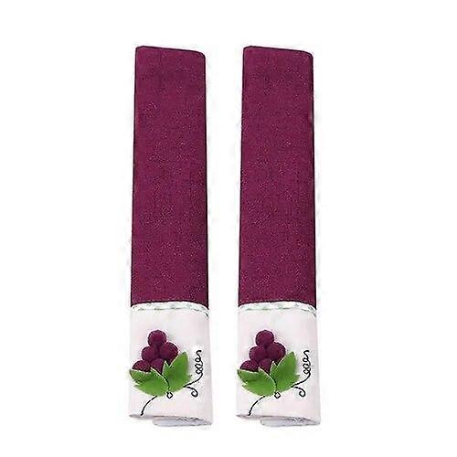 Soft Cloth Refrigerator Door Handle Anti-static Keep Handle Clean Kitchen Appliance Protector Handle Cover