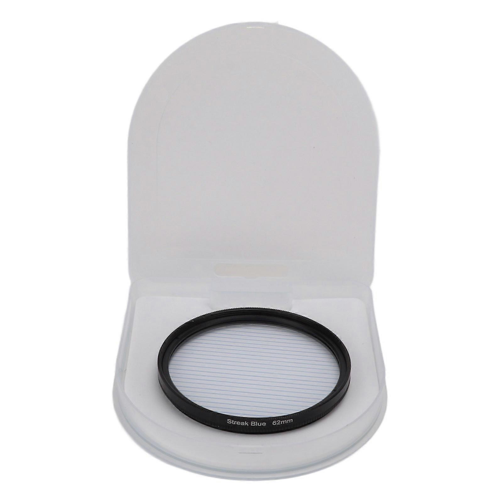 Junestar Blue Streak Special Effects Filter with Aluminum Alloy Frame Camera Accessories 62mm