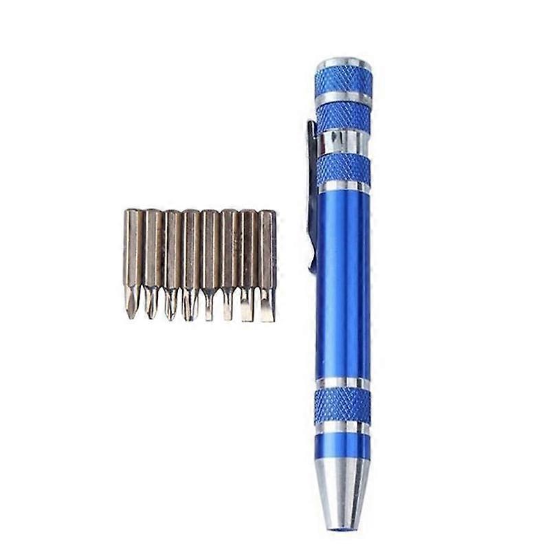 Multifunction 8 In 1 Pocket Precision Mini Screwdriver Pen Repair Hand Tools Kit
