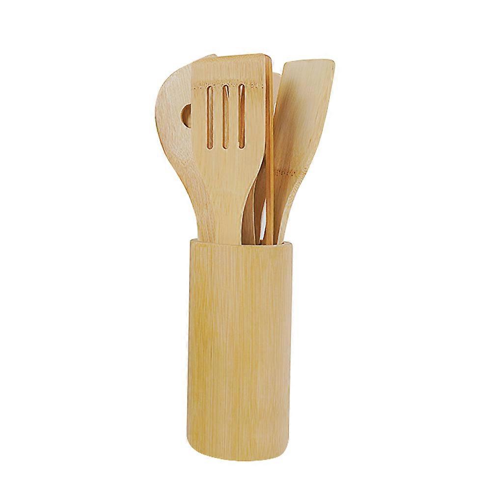Eco-friendly bamboo spatula set.