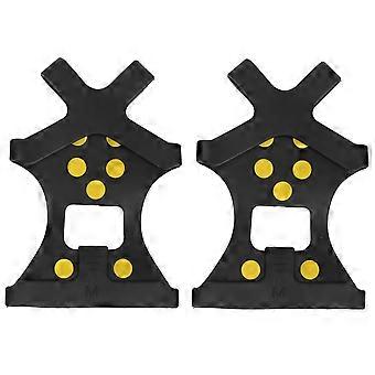 Traction Cleat For Winter Activities, Anti Slip Outdoor Durable Eco-Friendly Rubber With Steel Studs, Flexible Lightweight For Men Women (Size M)