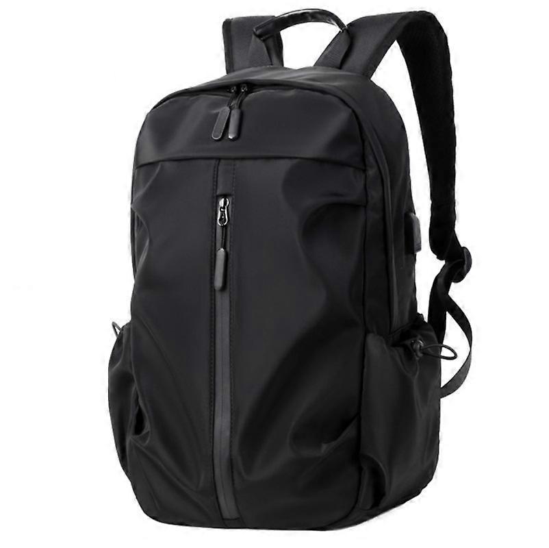 Men Oxford Backpack Business Computer Bag with External USB Port