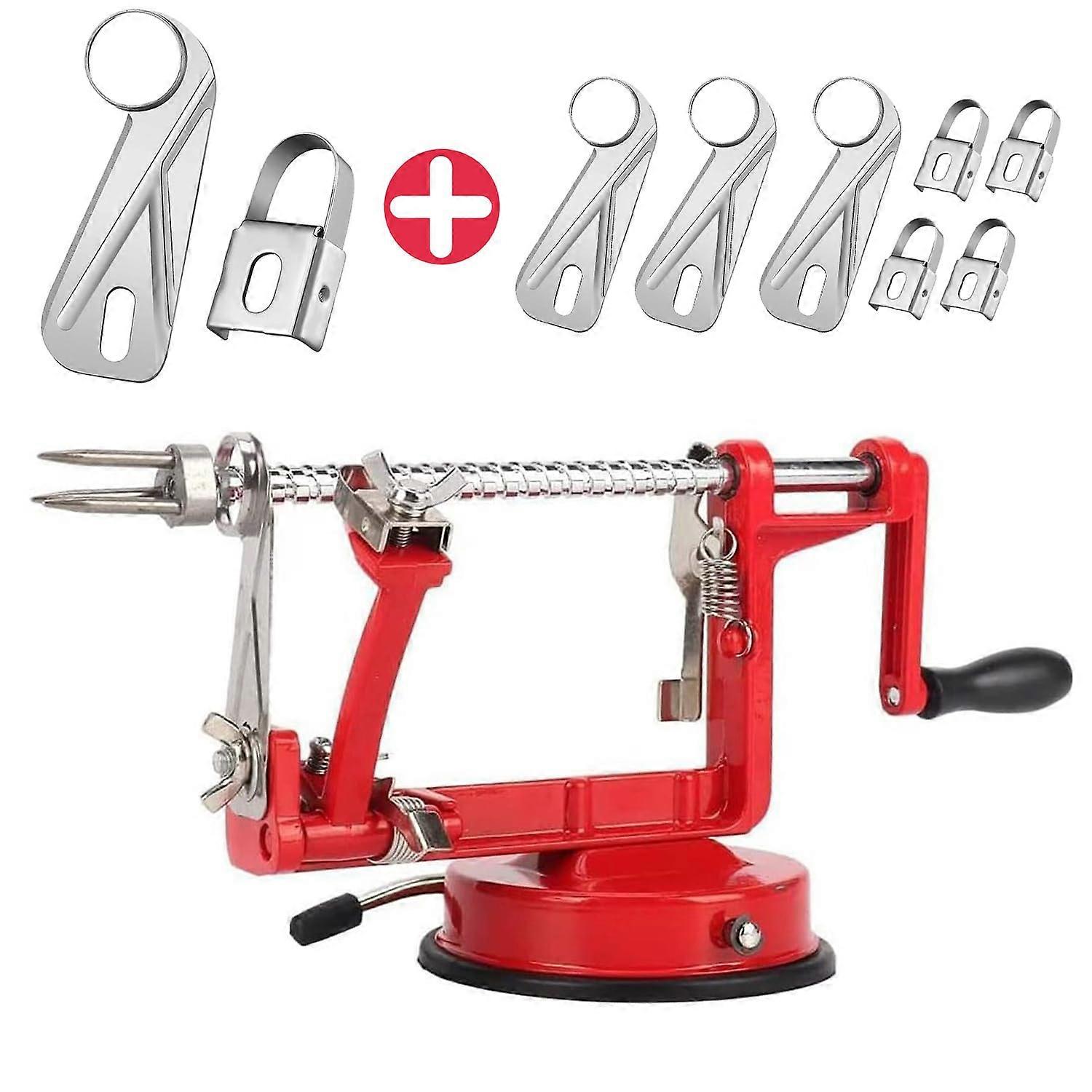 Stainless Steel Apple Peeler, Die Cast Magnesium Alloy Slicer Corer with Suction Base