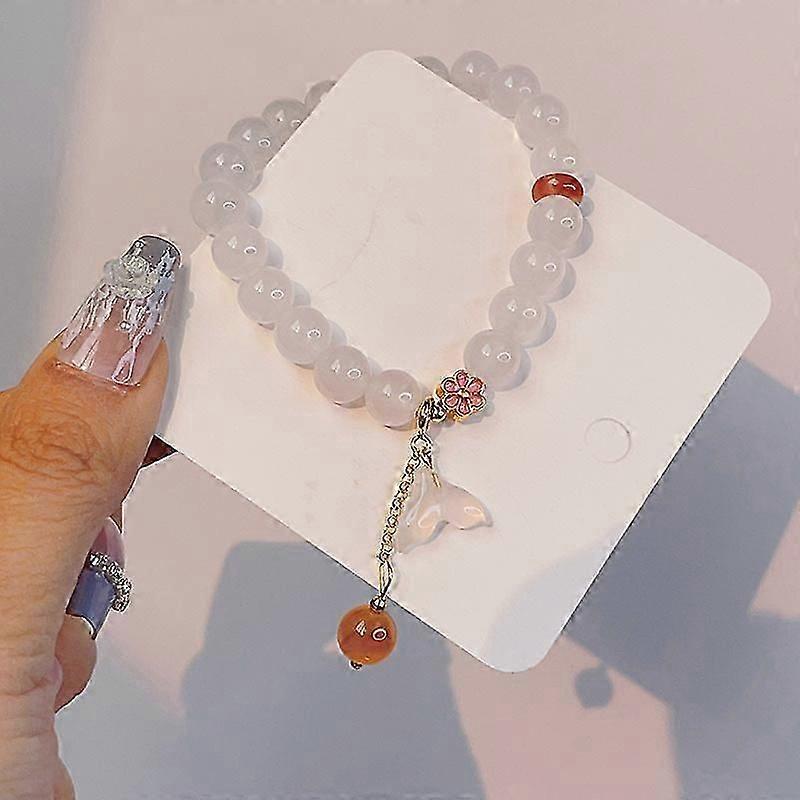 Rock Crystal Bracelet Round Beads Bracele