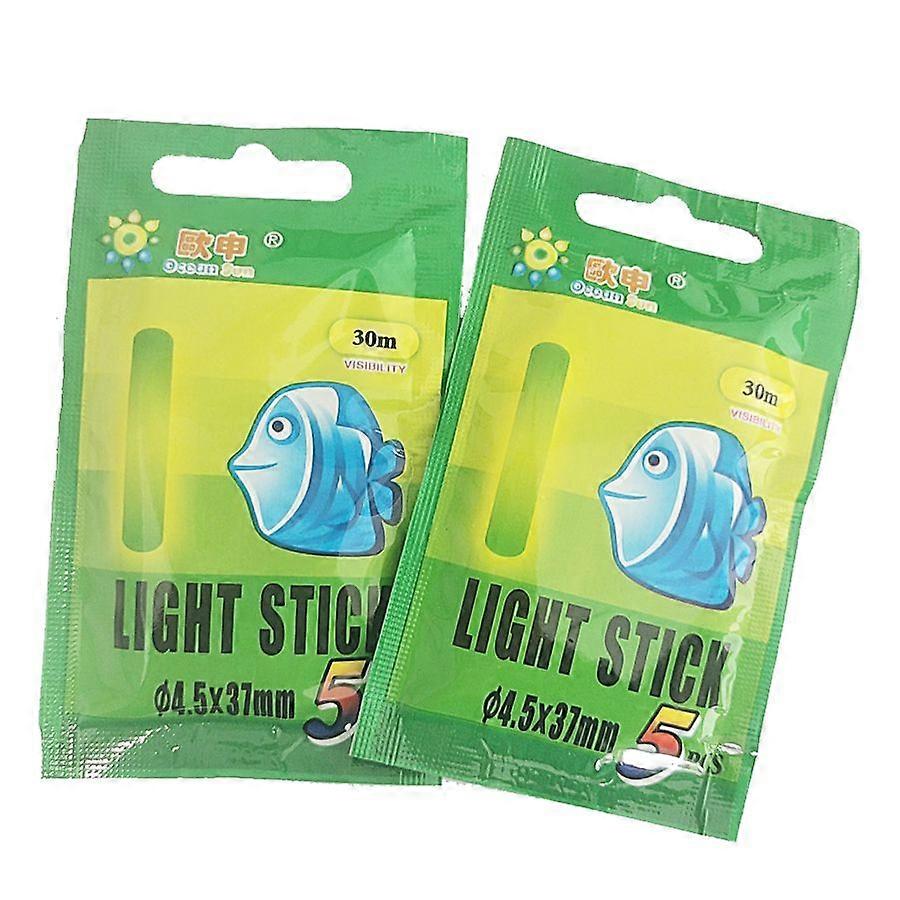 Fishing Float Light 10 Pcs 2 Pack 5 Pcs/Pack Glow Sticks for Bobbers and Fishing Rod Size 4.5mm*37.2mm
