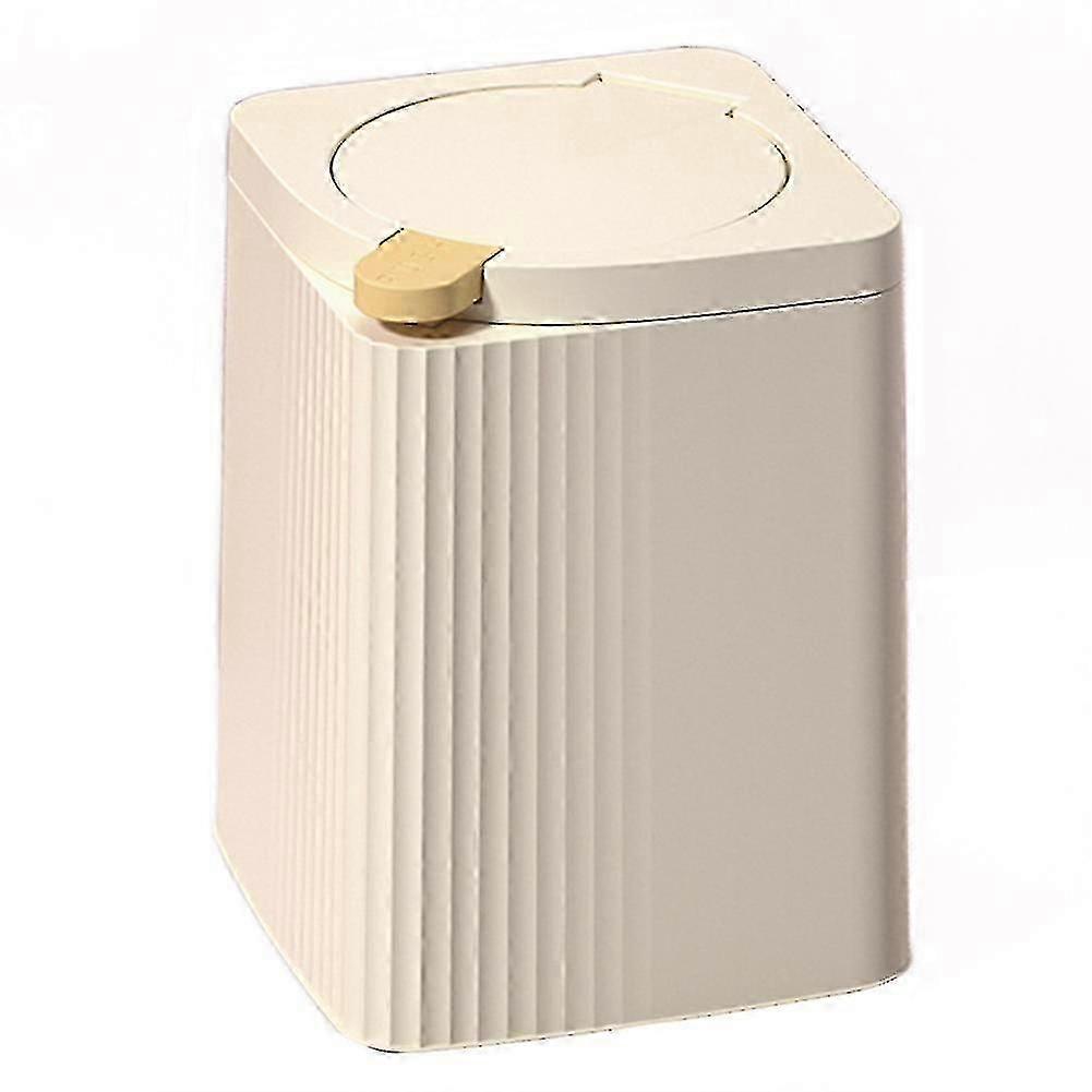 Table Top Bin Mini Waste Bin With Lid Odor Proof Desk Waste Paper Basket With Pop Up Lid For Living Room Office Desk