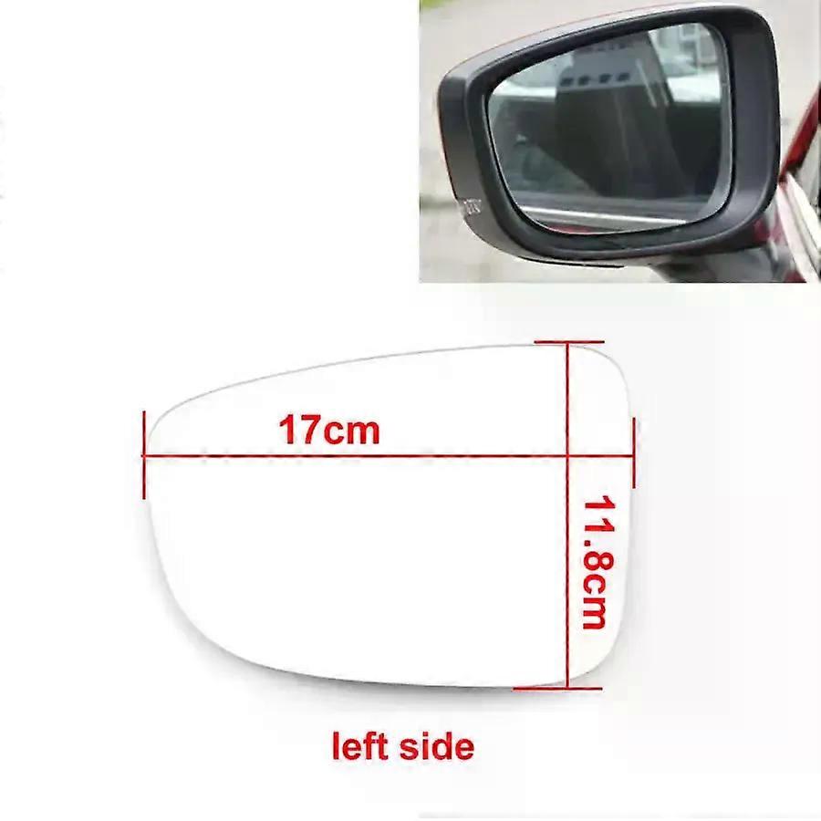 ユニークなマツダ6アテンザ2017、2018、2019-2021カーアクセサリー、サイドミラー反射レンズ、バックミラーレンズ、ガラス、暖房付き