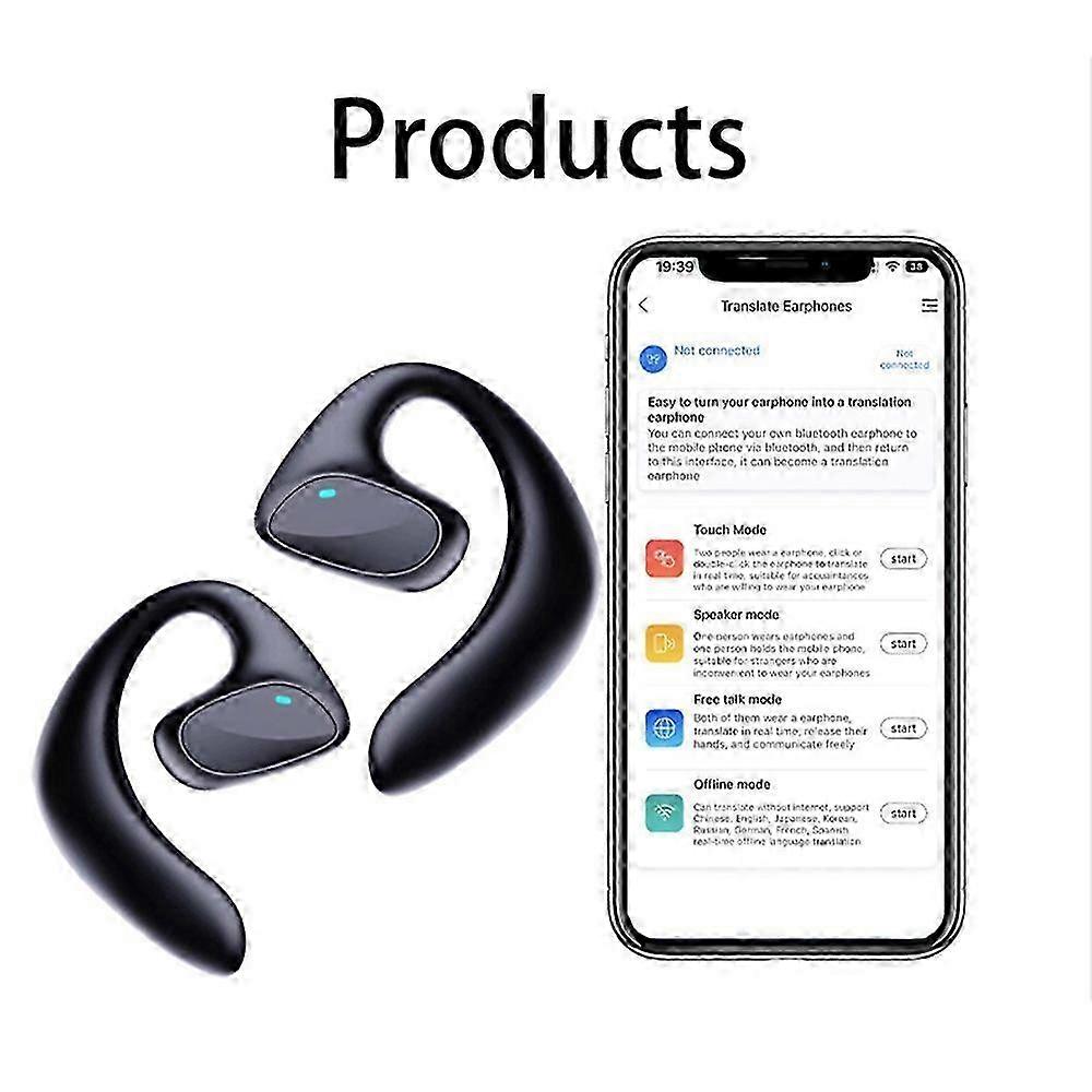 144 Language Translator Earbuds M8 Wireless Bluetooth Two Way Translator Device