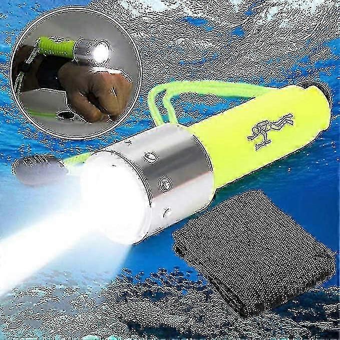 Portable 6000 Lumen Diving Torch Underwater 50 Metre Torch Rechargeable Led Light Diving Safety Torch