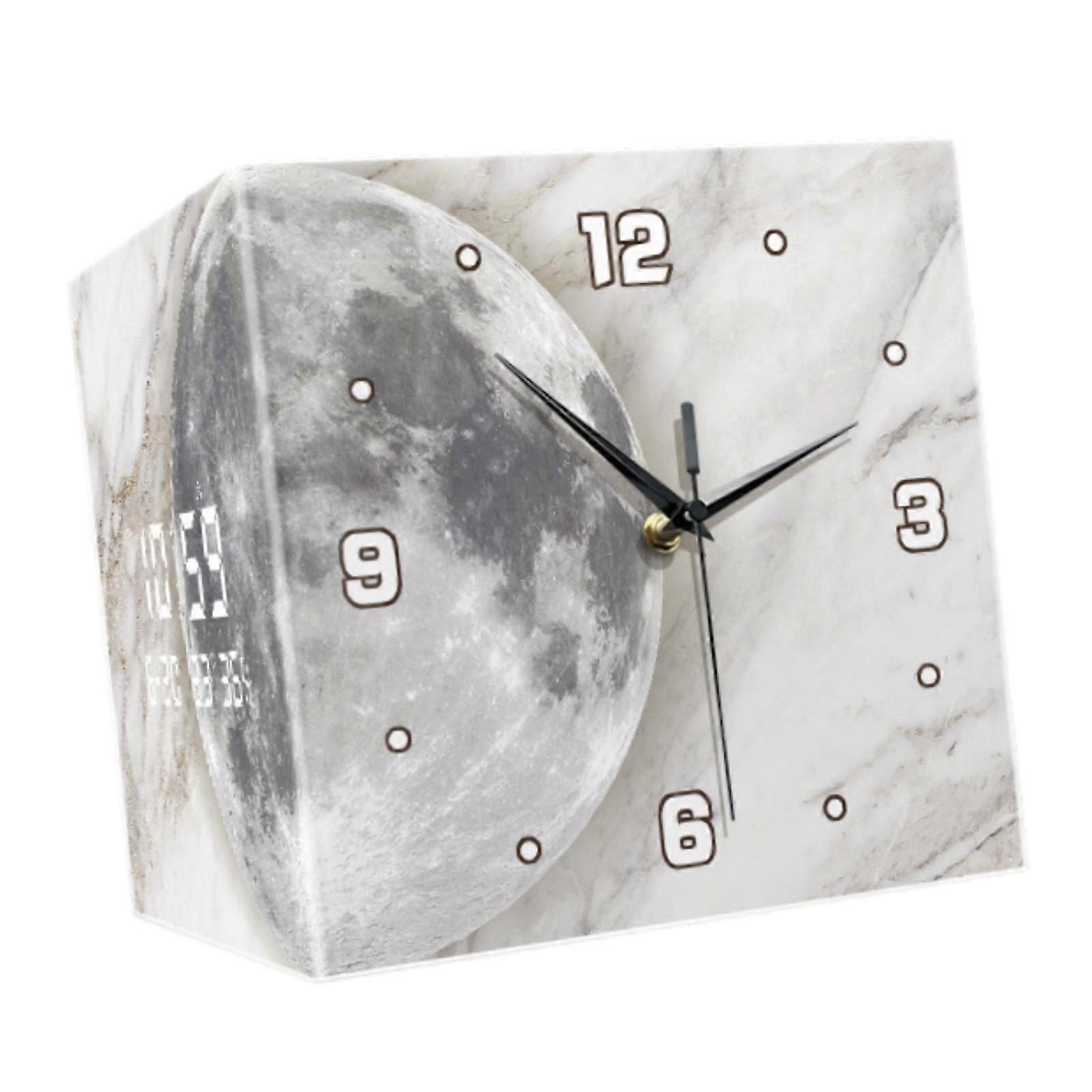Lunar Pattern Double Sided Wall Clock Home Decoration for Dining Room Modern