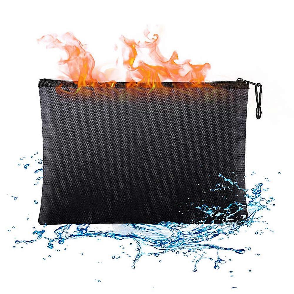 Fireproof Document Organizer, Waterproof Zipper Closure, Double Protection For A4 Letters, Passports, Licenses, Usbs, Cds, Certificates, Cash,