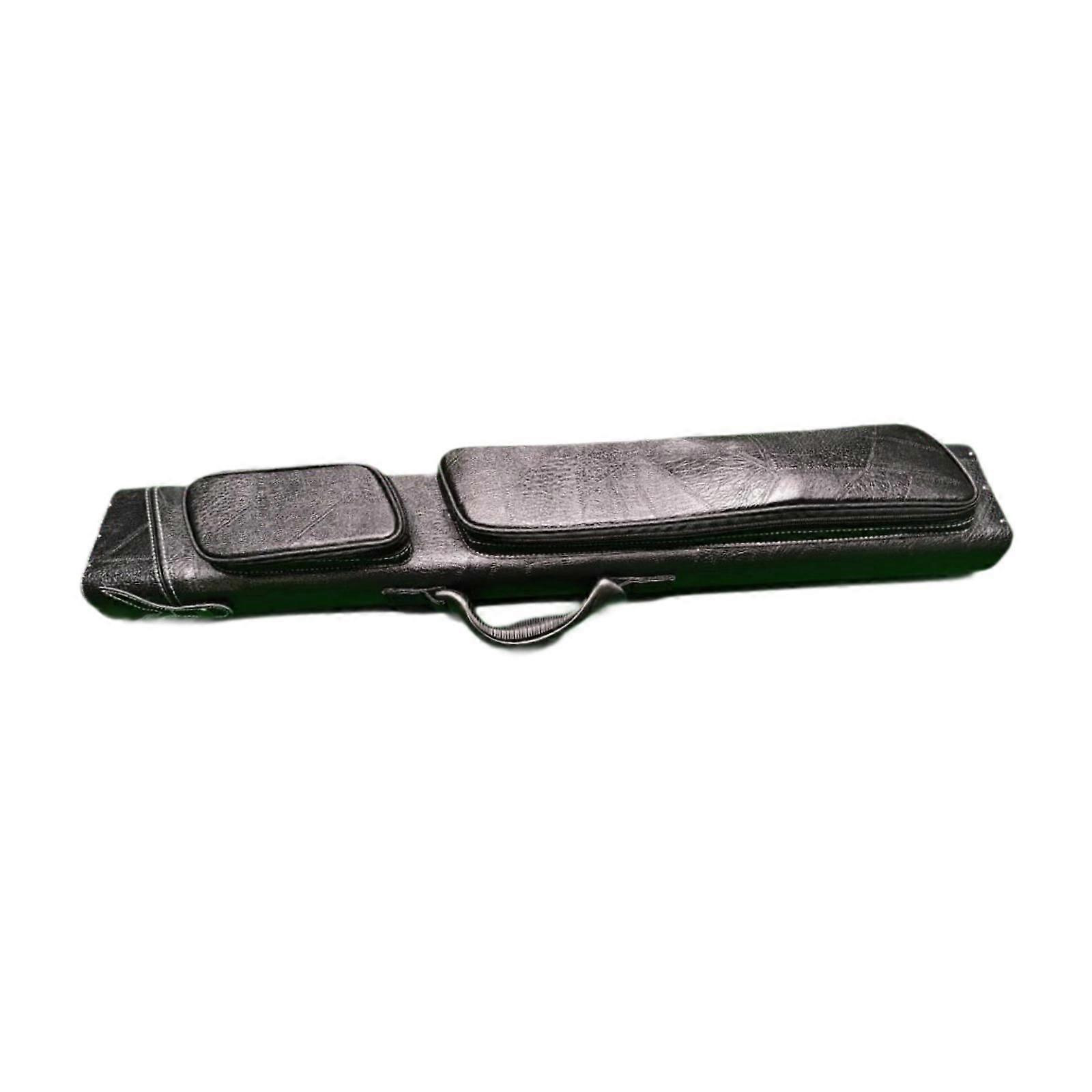 1/2 Pool Cue Bag Protector Sturdy Pool Stick Case for Adults Beginners Women Black