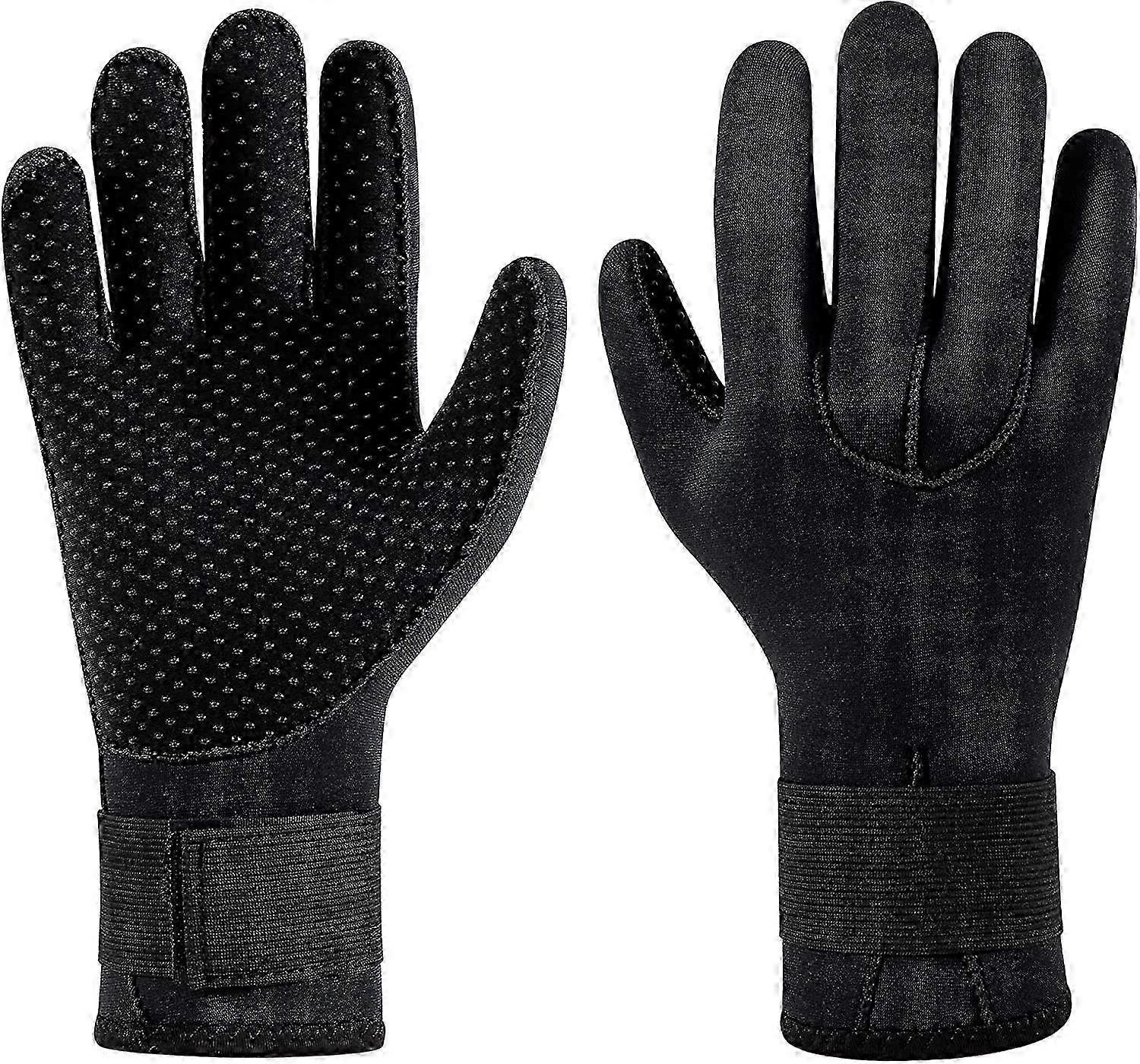 Gants de combinaison en néoprène de 3 mm Gants de plongée thermique antidérapants pour hommes femmes plongée en apnée en eau libre natation surf, XL