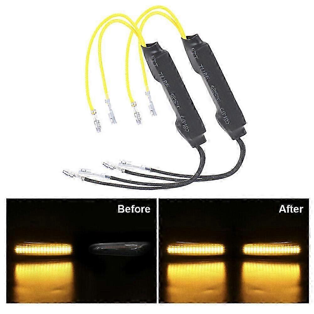 High quality2pcs Motorcycle LED Decoder Turn Signals 12V 21W Error Decoder For Motorcycle Led Indicator Load Resistor Motorcycle Parts