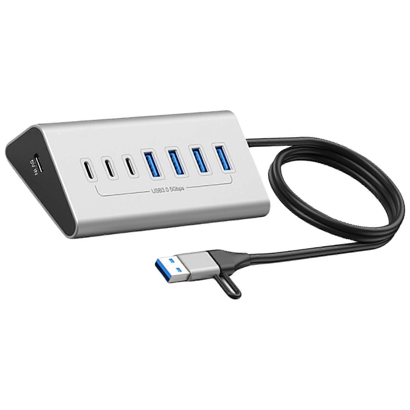 Tip C HUB USB Hub 7/10 Bağlantı Noktalı USB3.0 Ayırıcı USB HUB Adaptörü PC / Telefon / Dizüstü Bilgisayar için Genişletme Yerleştirme İstasyonu Adaptörü
