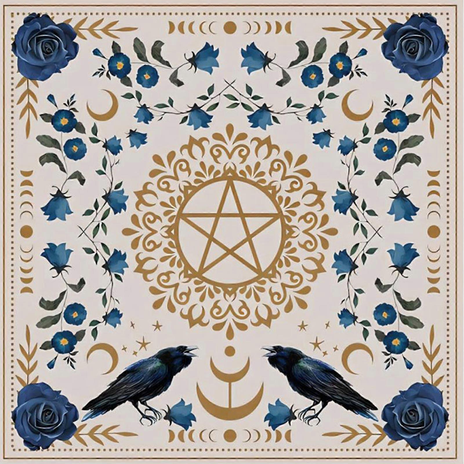 Square Shape Pendulum Divinations Mat Altar Tablecloth Board Game Card Pad Rune Table Cloth Metaphysical Board Game Mat 75x75cm