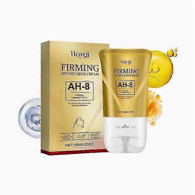 Creme para o Pescoço Firmador AH-8 para Cuidados com a Pele Crepey, Creme para Aperto do Pescoço, Massagem com Duplo Rolo, Creme Anti-Envelhecimento para o Pescoço Hexapeptídeo, Lifting & Firmeza