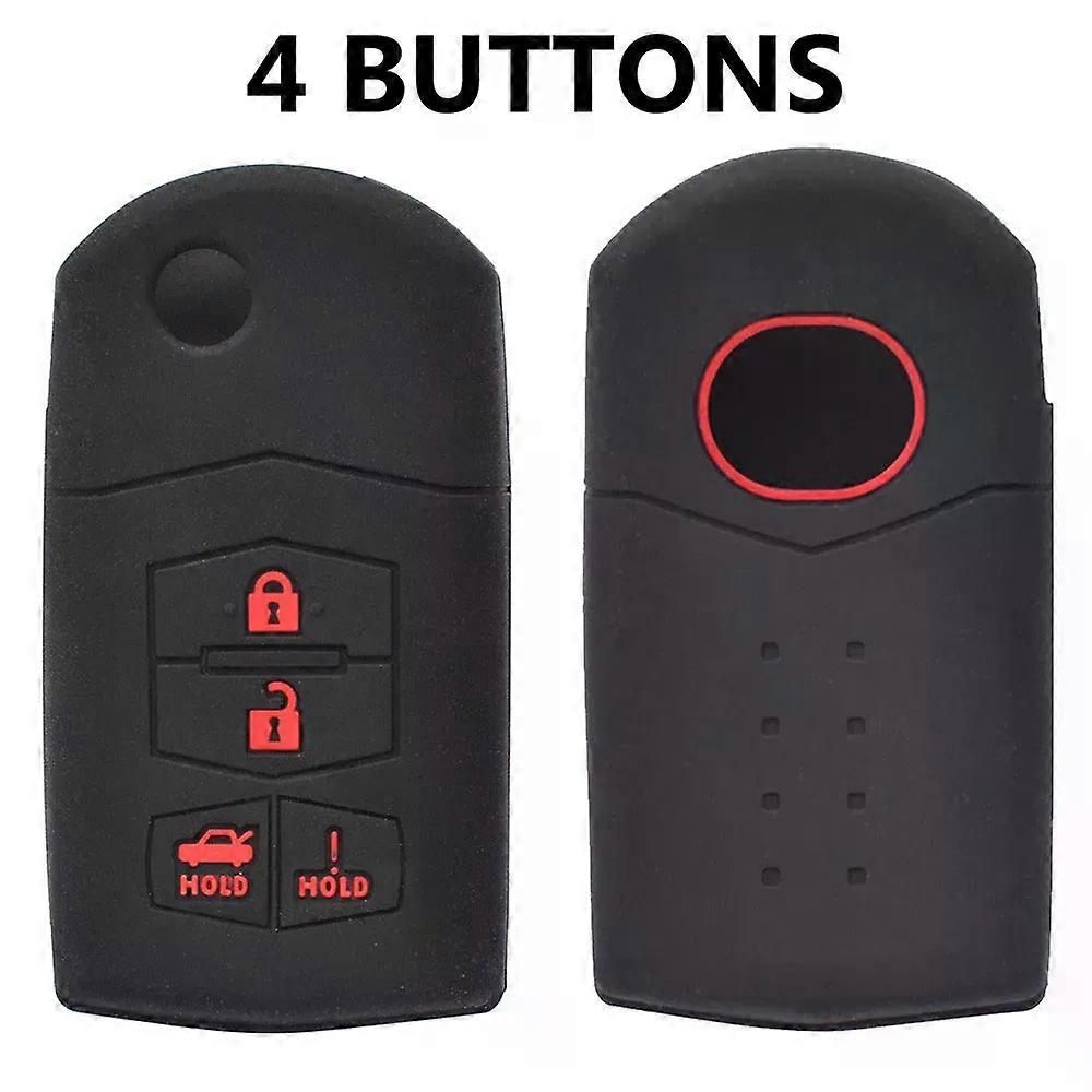 Silicone Car Key Case compatible for Ma-zda Demio 2 3 5 6 M3 M5 M6 CX-5 CX7 CX9 RX8 MX5 MPV Cover Keyless Remote Fob Shell Skin Protector