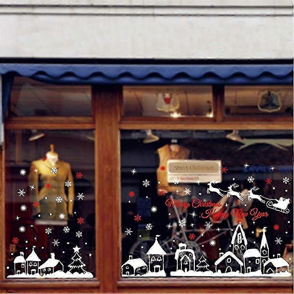 ヨーロッパの家のためのクリスマスPVCウィンドウステッカーお祝いの装飾