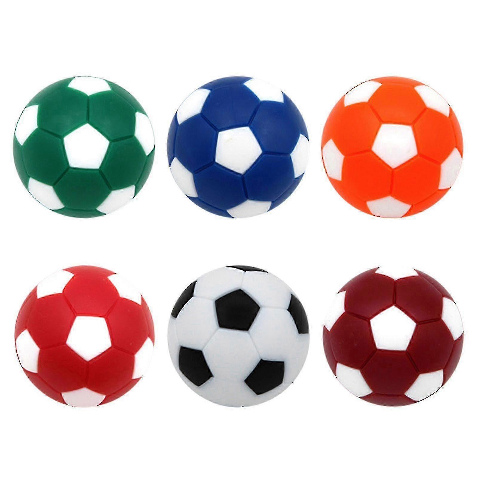 6ピースミニサッカーボール32mmテーブルフットボールマルチカラーセットの交換