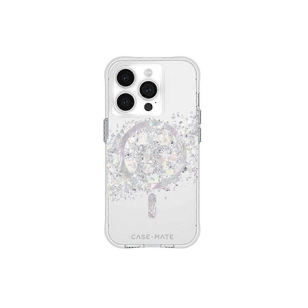 Case for Apple iPhone 15 Pro MagSafe Model Karat “Touch of Pearl' Pearlescent, Grey