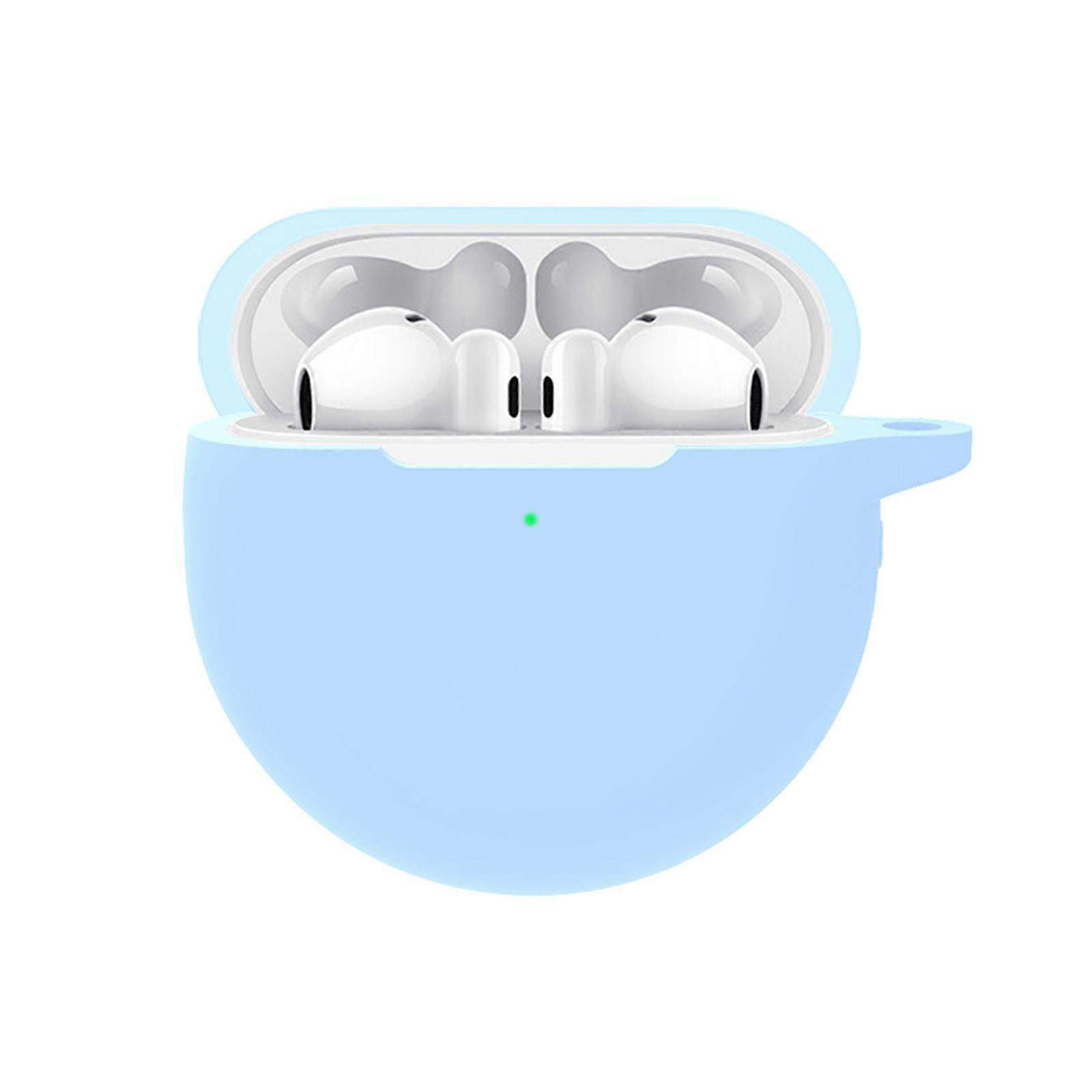 For HuaweiFreebuds 4E Headphone Cover for Shell Shockproof Anti-scratch Protective Sleeve Washable Housing Dustproof Hou  Sky blue