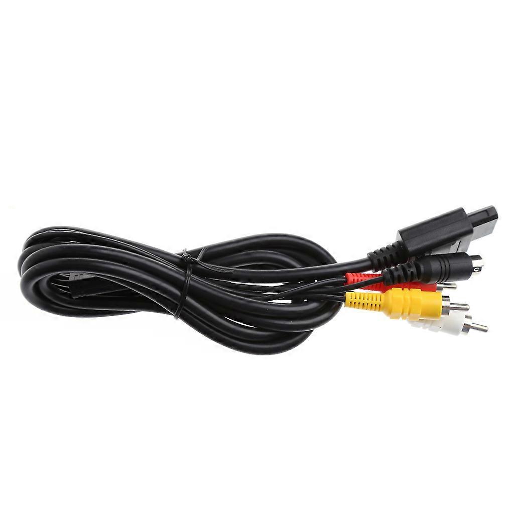 for NGC N64 for SFC Console To TV Transfer Cord Wires Connector Adapter Lines General AV TV Game Video Cable Black