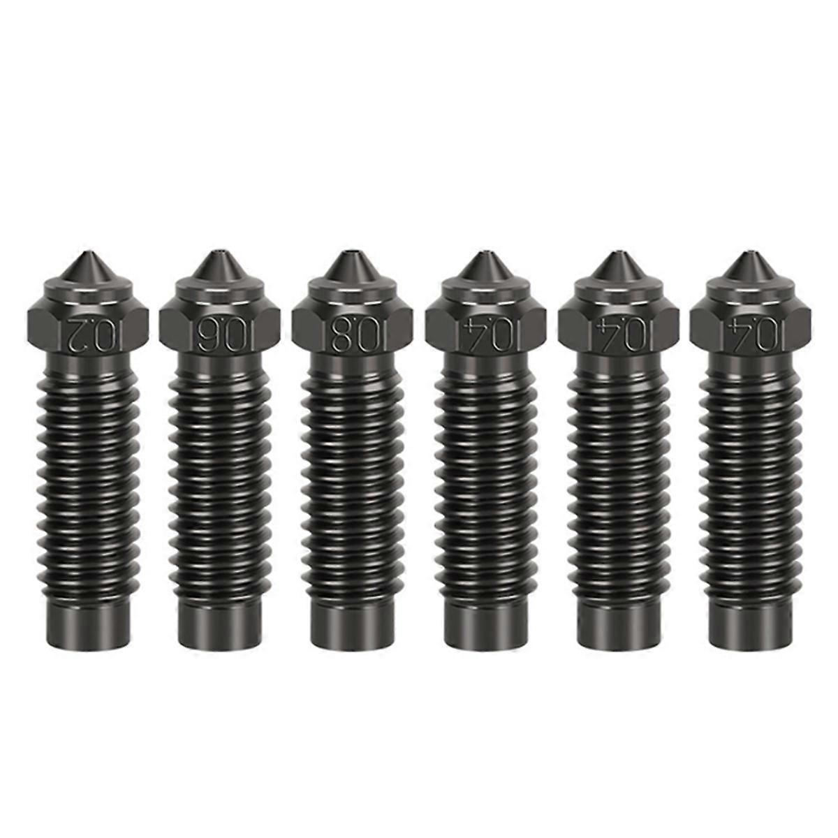 3D Printer Extruder Hotend Nozzles Kit Hardened Steel Nozzles