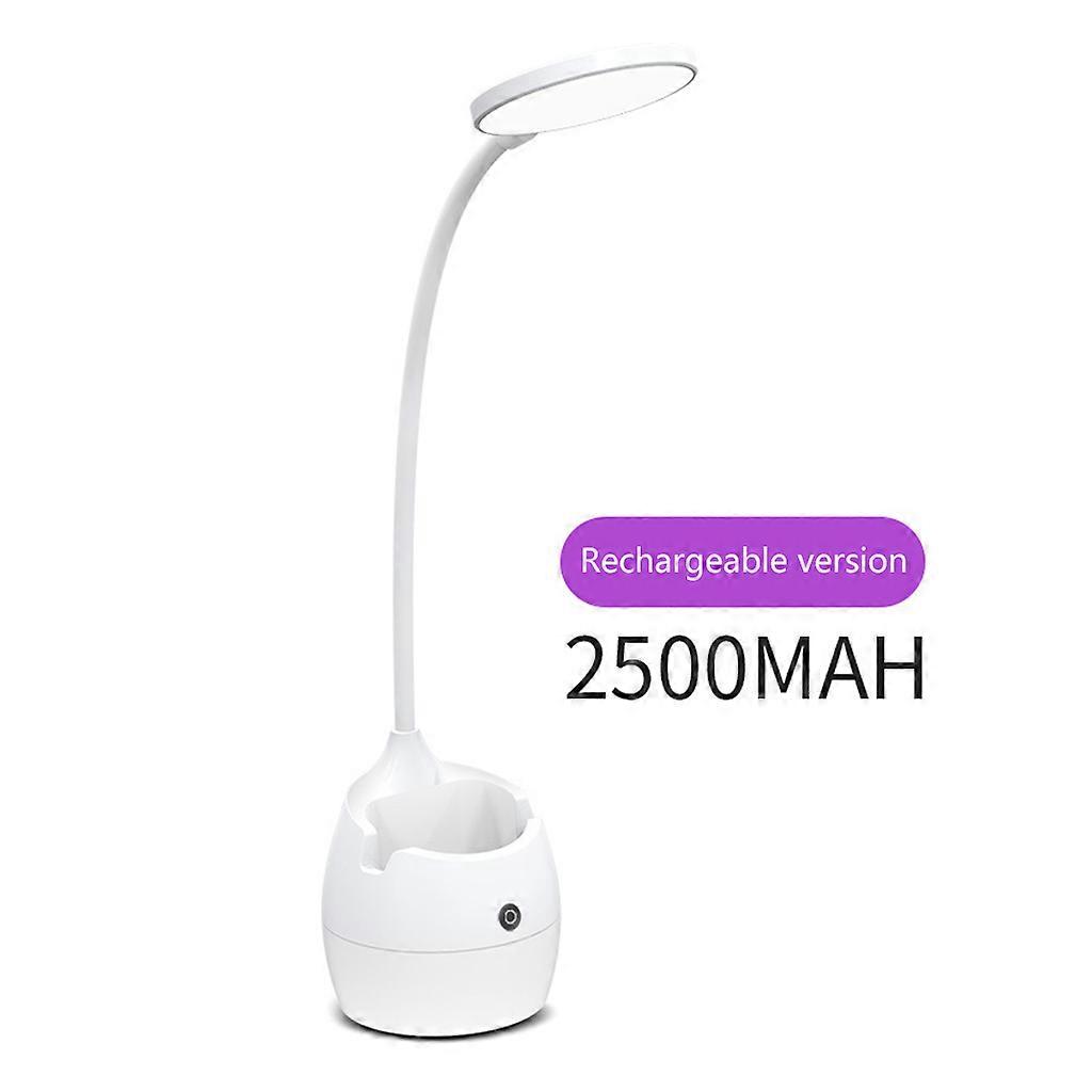 Lampada da scrivania a LED con portapenne Lampada da scrivania per computer Desktop Lampada da comodino flessibile a collo d'oca per lettura e studio