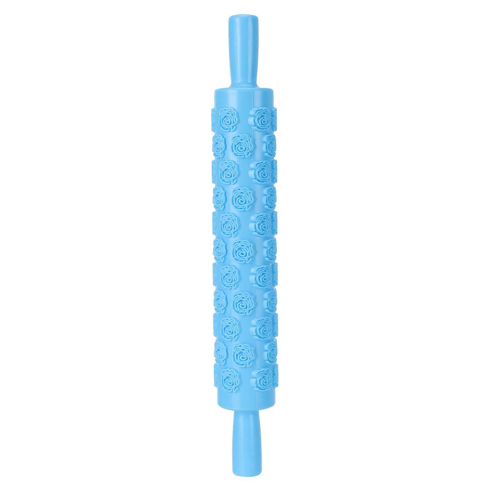 Fondant Rolling Pin Tool Plastic Embossing Roller Baking Pastry Cake Decorating Supplies