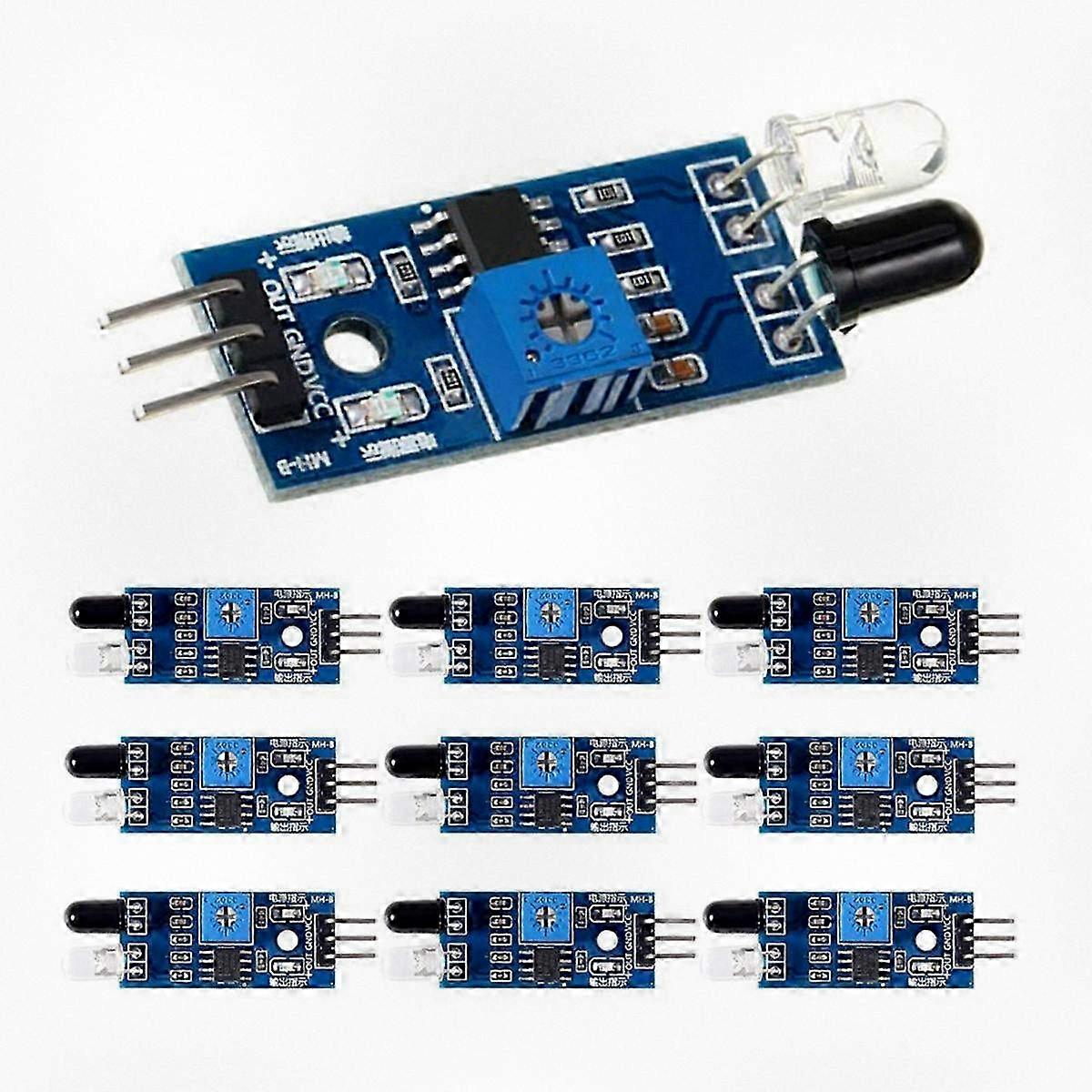 10pcs Smart Vehicle Infrared Distance Detection Sensor Module Reflective Optic Sensor