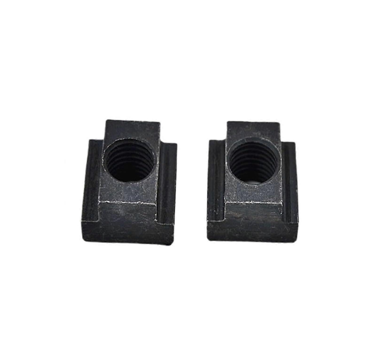 T-Nuts M18, 2 Pack T-Block Nut, Square Nut for Woodworking, Pressure Plate Screw Fasteners, Compatible with T-Slots