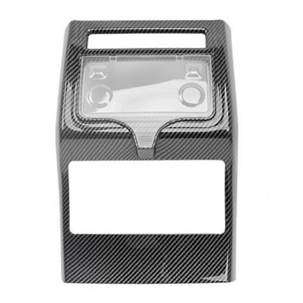 Car Rear Armrest Air Conditioner Vent Cover AC Anti Kick Hit Cover Carbon Fiber Trim for H9 2024-20