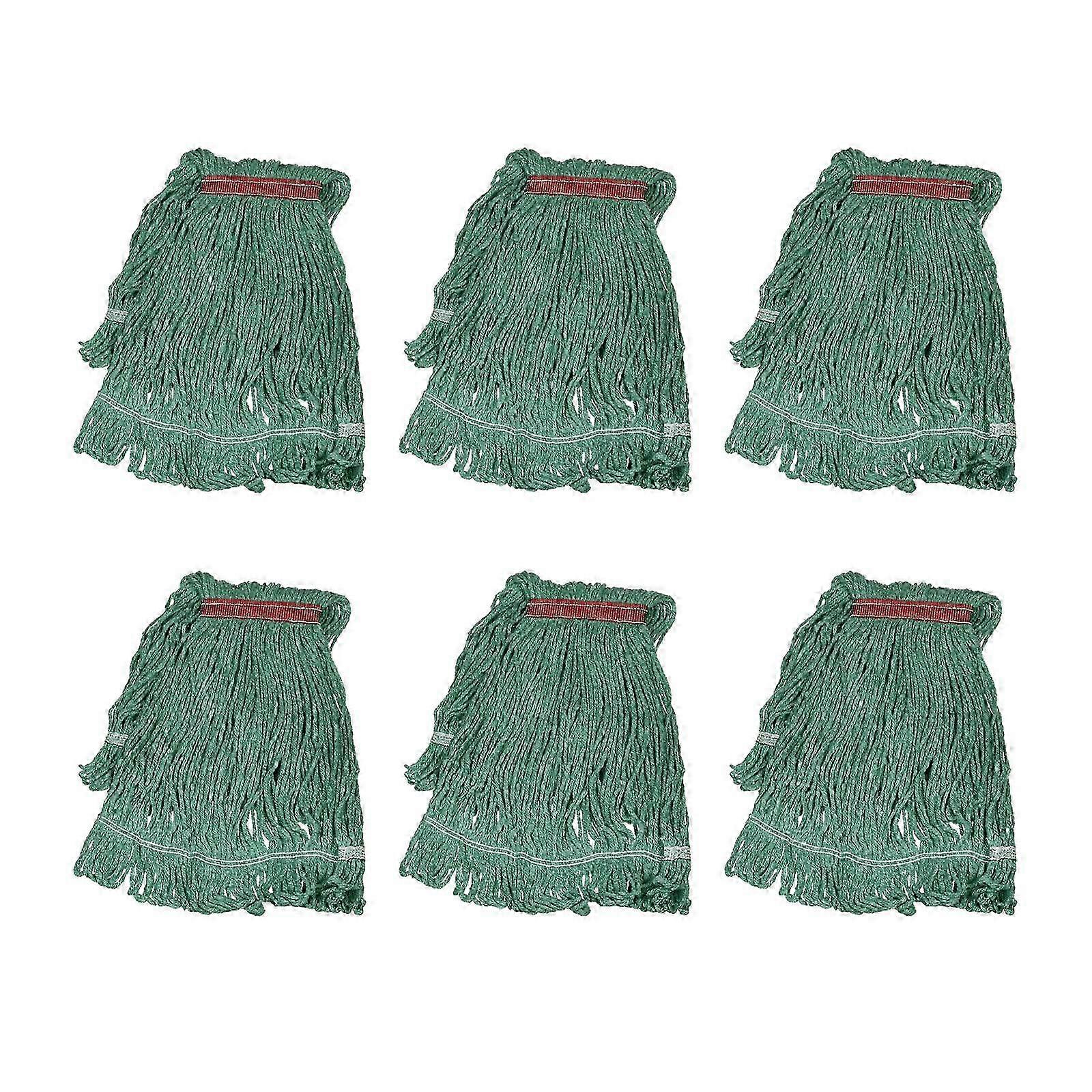 6-Pack Commercial String Mop Head Refills for Heavy-Duty Home Workshop Cleaning