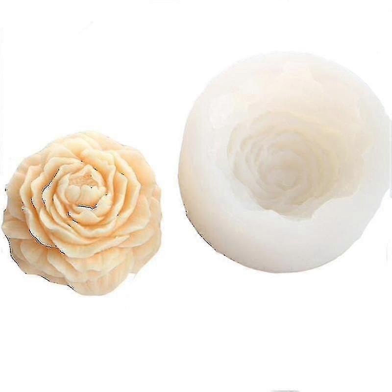 Miniowl-3D Pfingstrose Blumenseife Form DIY