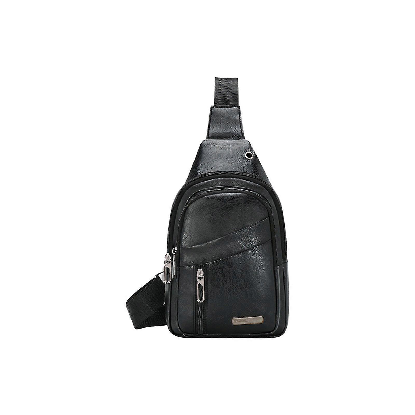 Strap Bag Backpack With USB Hole With Headphone Hole Strap Backpack Hiking Backpack Multipurpose Chest Bag