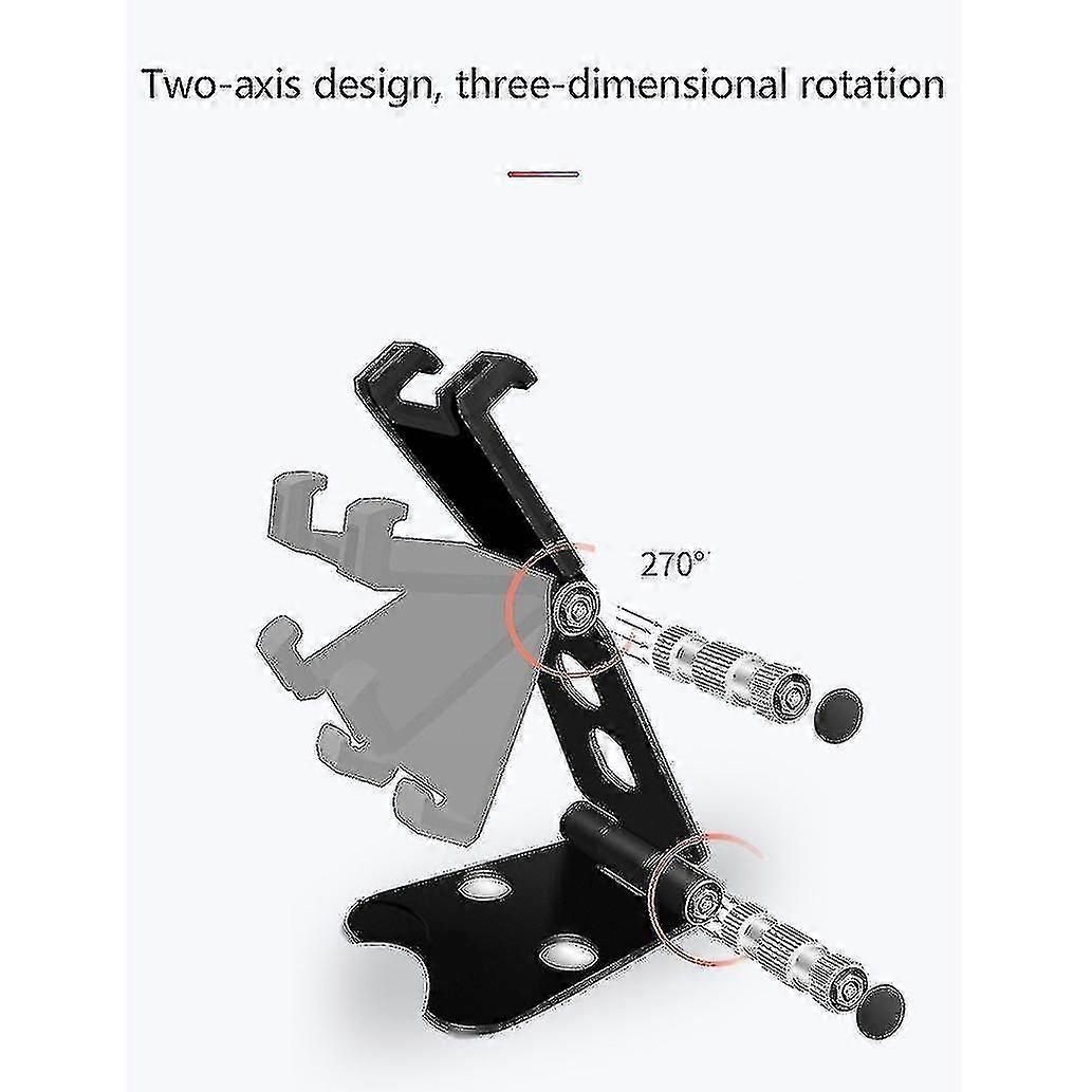 Alüminyum Alaşımlı Cep Telefonu Tutucu, Masaüstü Tablet Tutucu, Katlanabilir Cep Telefonu Tutucu