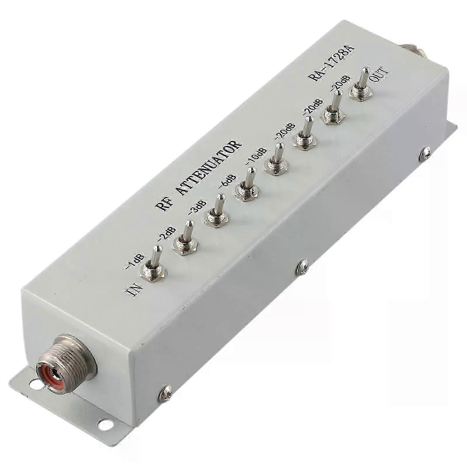 0 - 82DB VARIABLE/ STEP ATTENUATOR 50 OHM For Ham Radio Transmitter 025W Practical Metal Tools Accessories