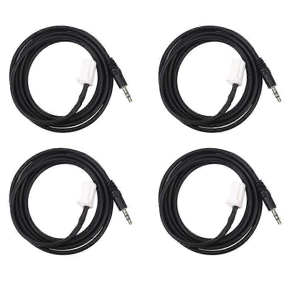 4x Car Aux Adapter Audio Cable 8 Pin Plug For Swift Jimny