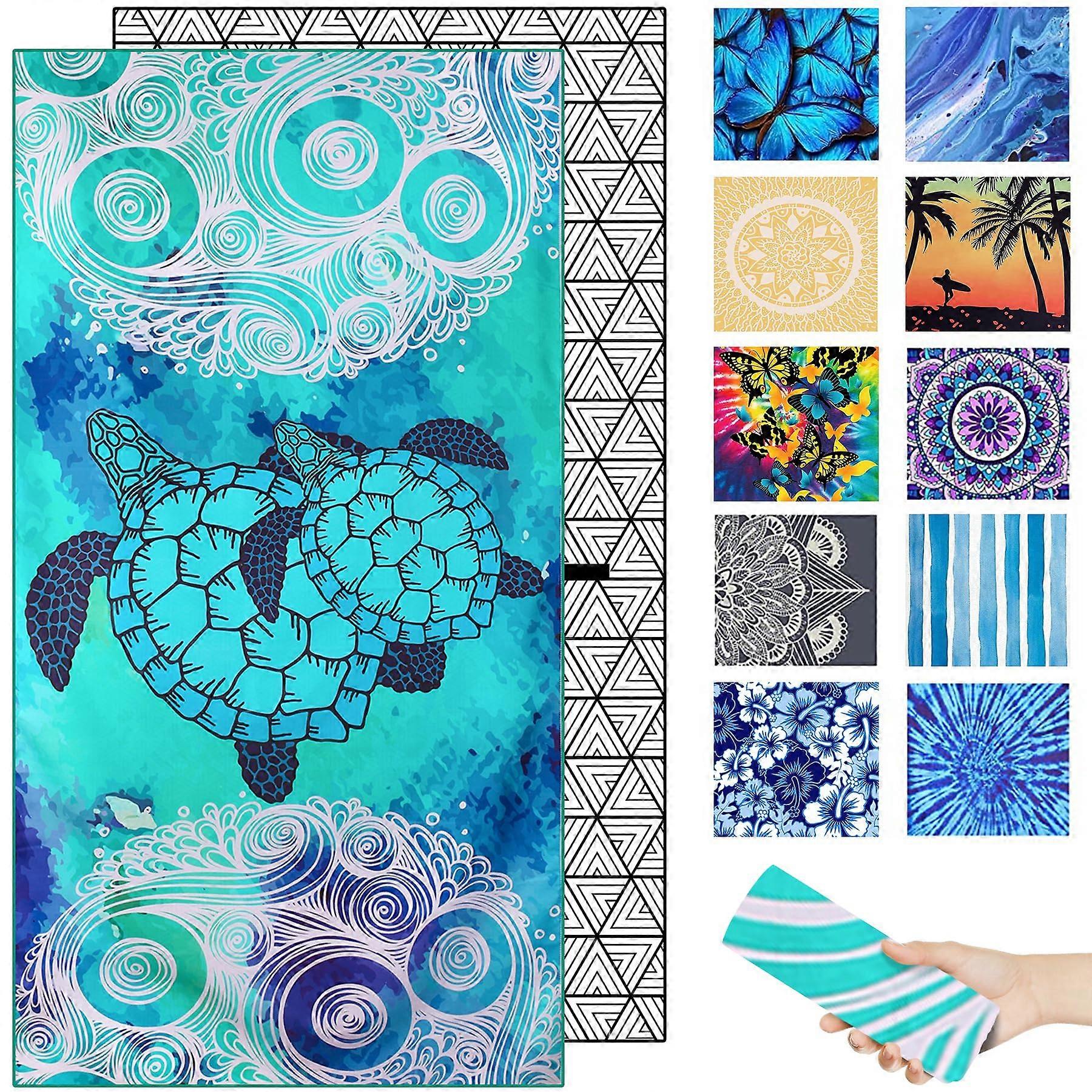 Microfiber Beach Towels for Adults – Thin Compact Sand Free