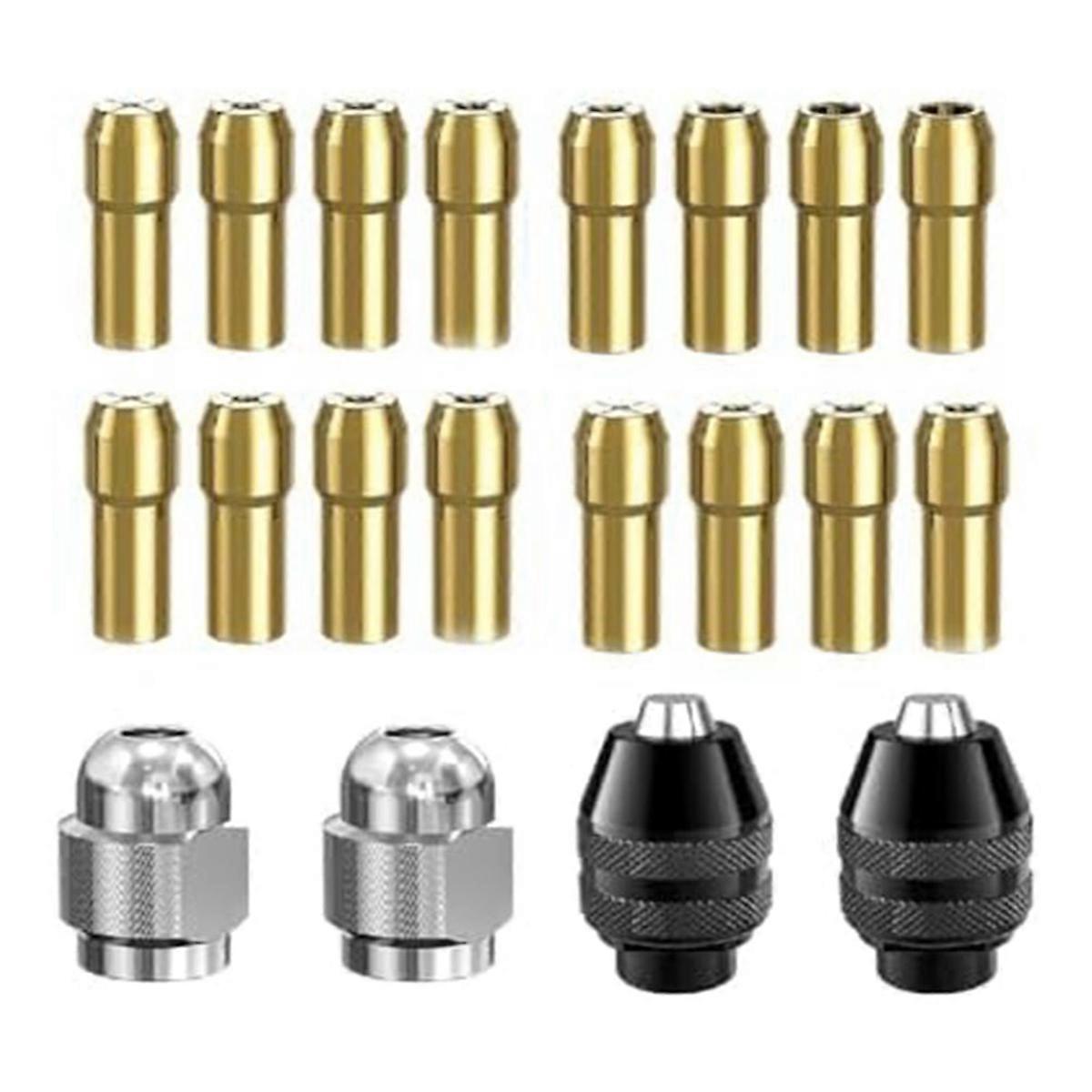 Drill Chuck Collet Set - 1/32 to 1/8Inch ShankSize Replacement Kit