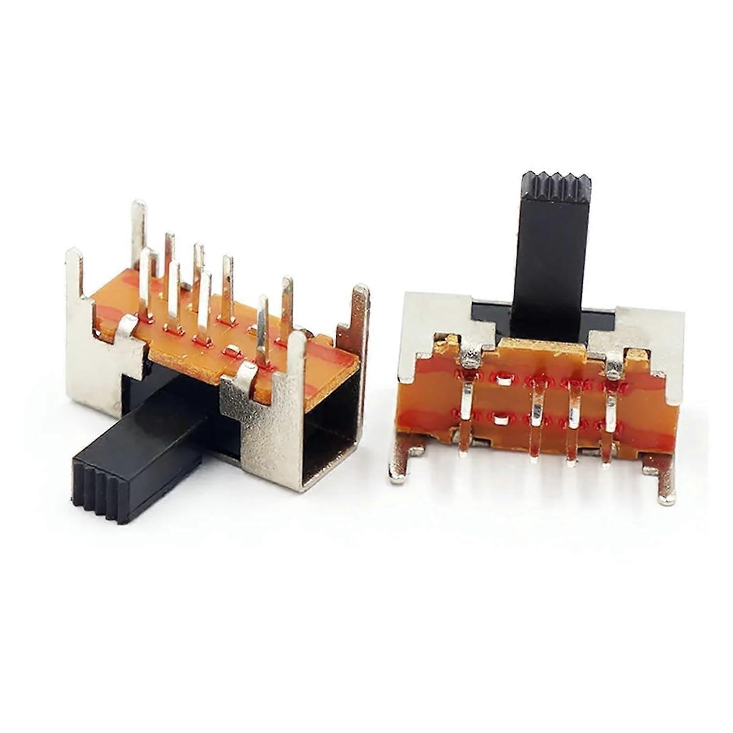 10 Interruttori A Levetta SK23D05 G6, 8 Pin 3 Posizioni 2P3T DP3T, Con Manopola Laterale Scorrevole Per PCB
