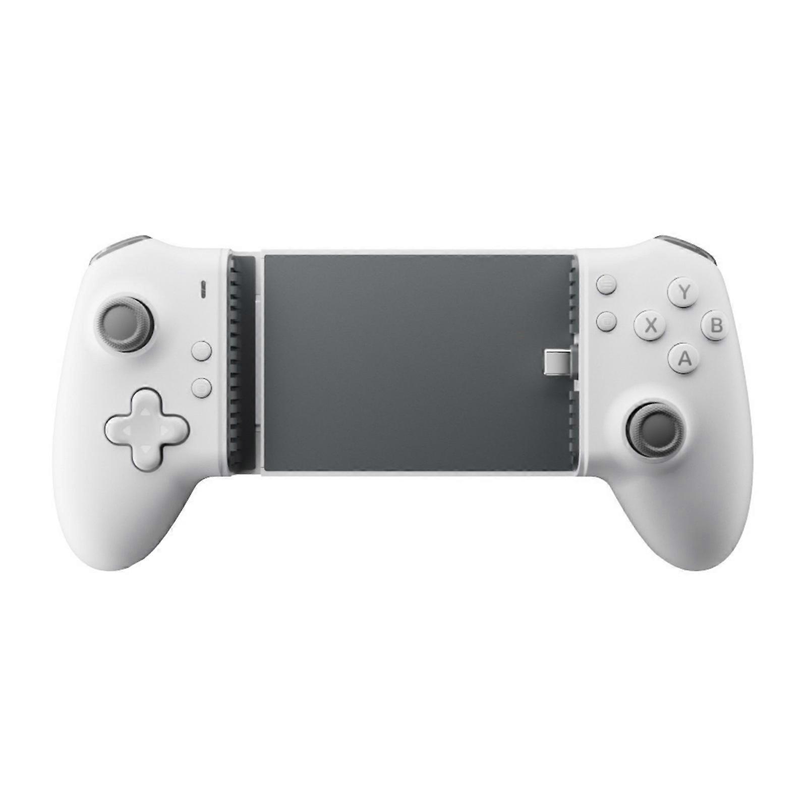PC için L10 Bluetooth uyumlu Gamepad Rahat Tutuş Genişletilebilir Oyun Kumandası Desteği 6 vitesli Motor Titreşimi beyaz gri