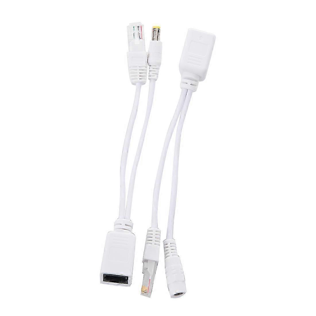 Passive PoE Injector Splitter Kit 5V-48V for IP Cameras Routers Network Power Supply