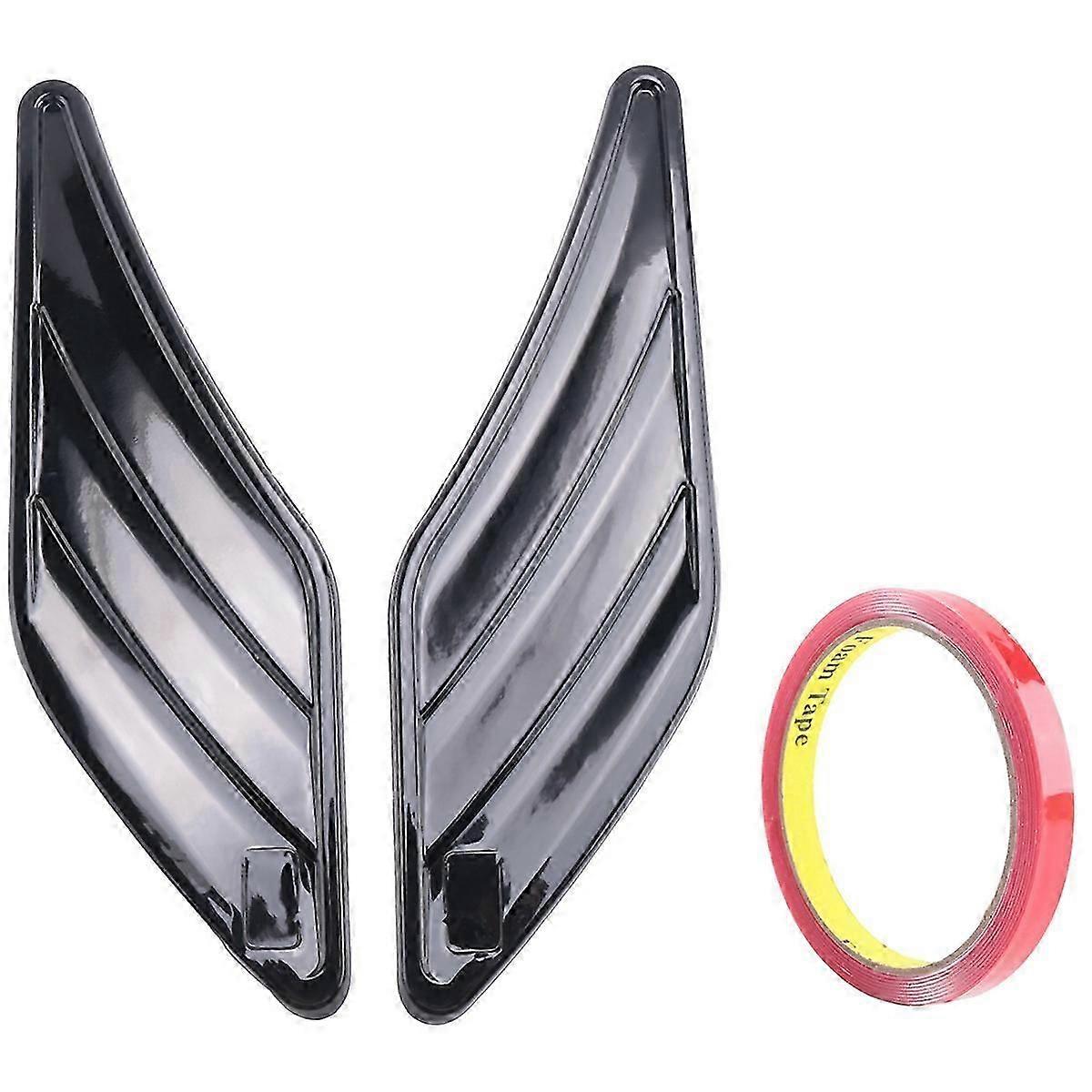 2Pcs ABT Side Gills Sticker Decals for- A5 S5,Black